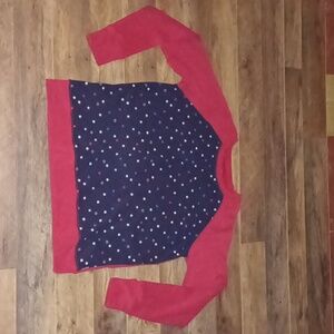 Women's Vintage Legend Eddie Bauer Stars Red White Blue Sweater L
